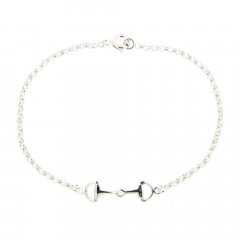 Bracelet Argent mors pour enfant et femme - Idée cadeau équitation