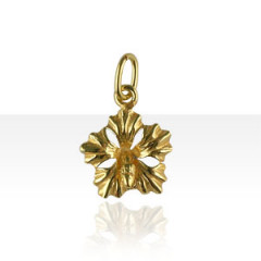 Pendentif Plaqué Or HIBISCUS MM                 